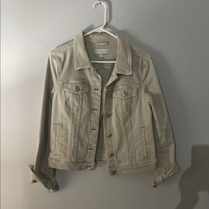 LOFT Light Green Jean Jacket